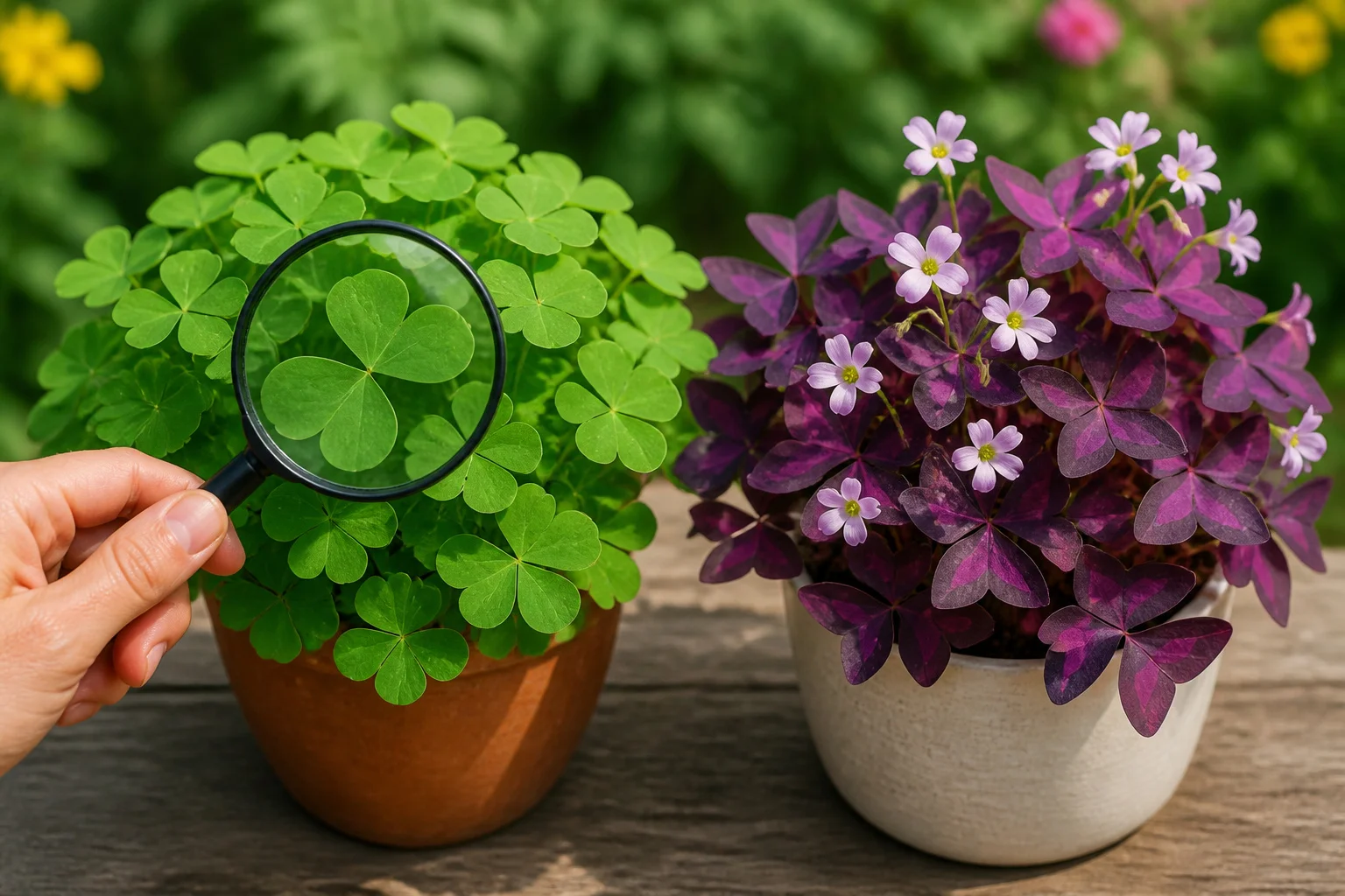 Identifier vos Oxalis : trèfle ou ornementale ?