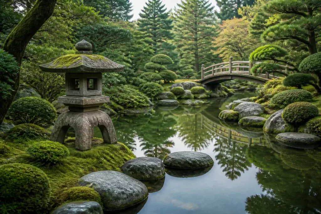 Jardin japonais paisible