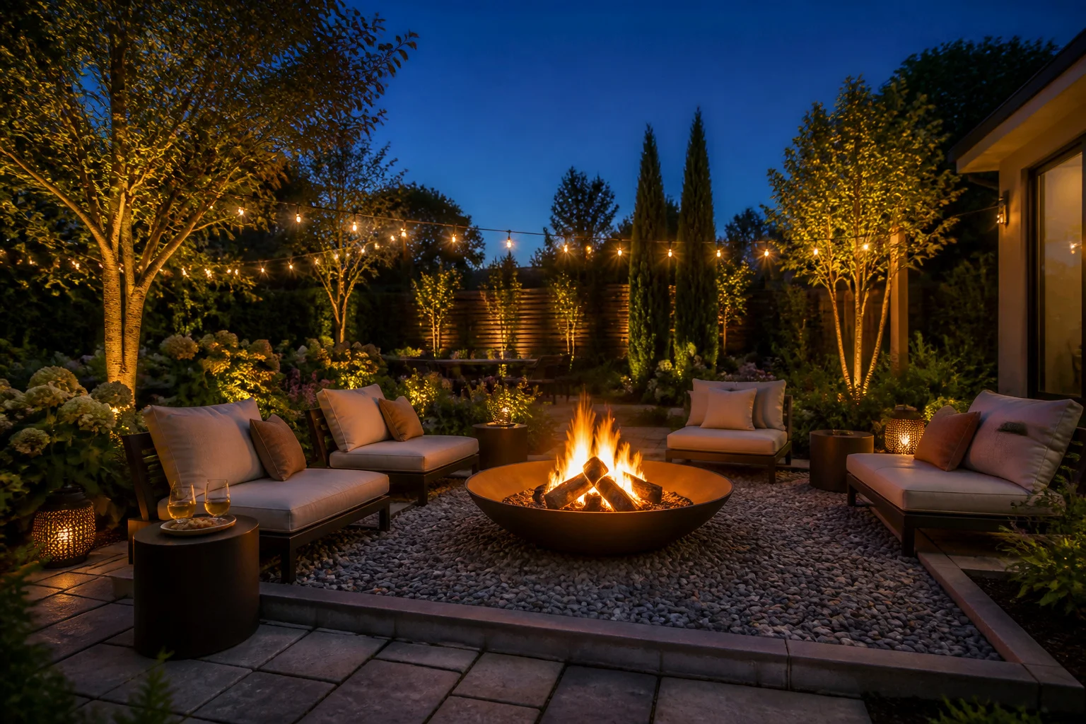 Aménagement brasero jardin : crée ton coin feu parfait