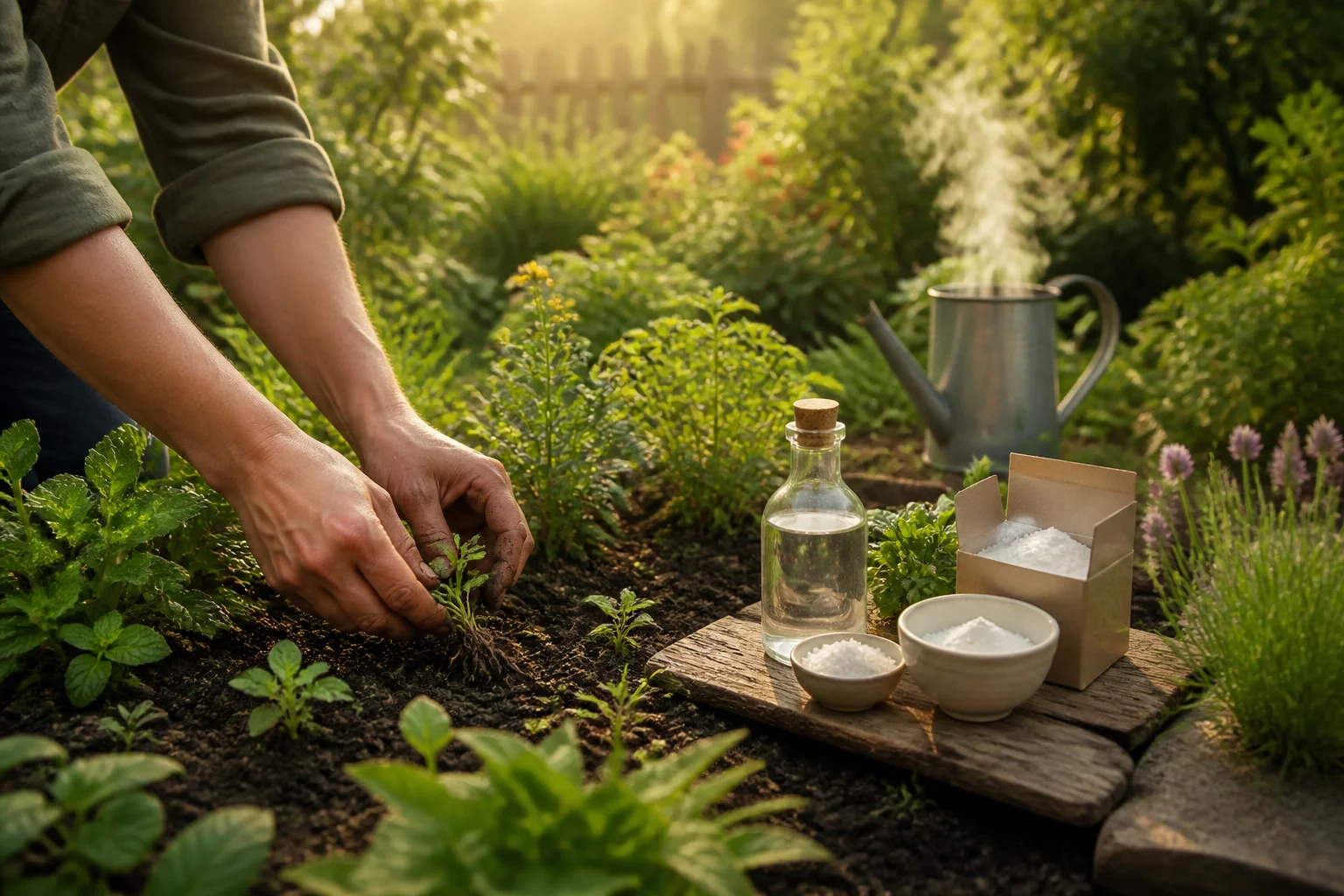 Désherbant naturel : recettes et astuces pour un jardin sain