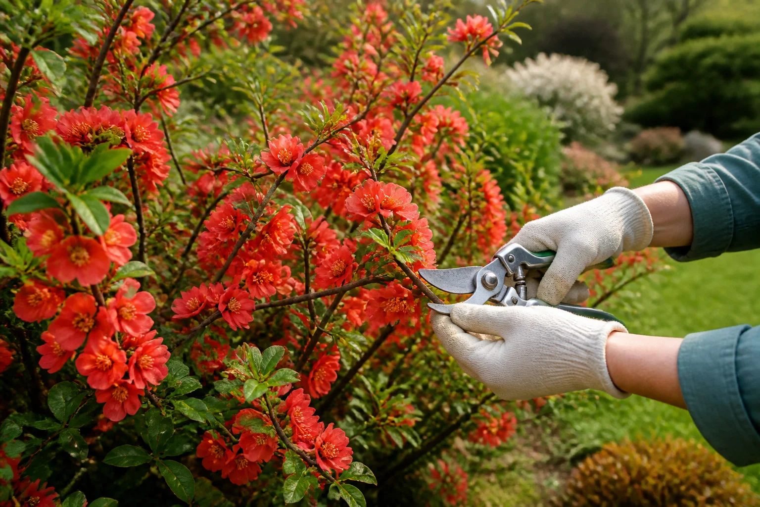 Taille cognassier Japon : floraison éclatante assurée