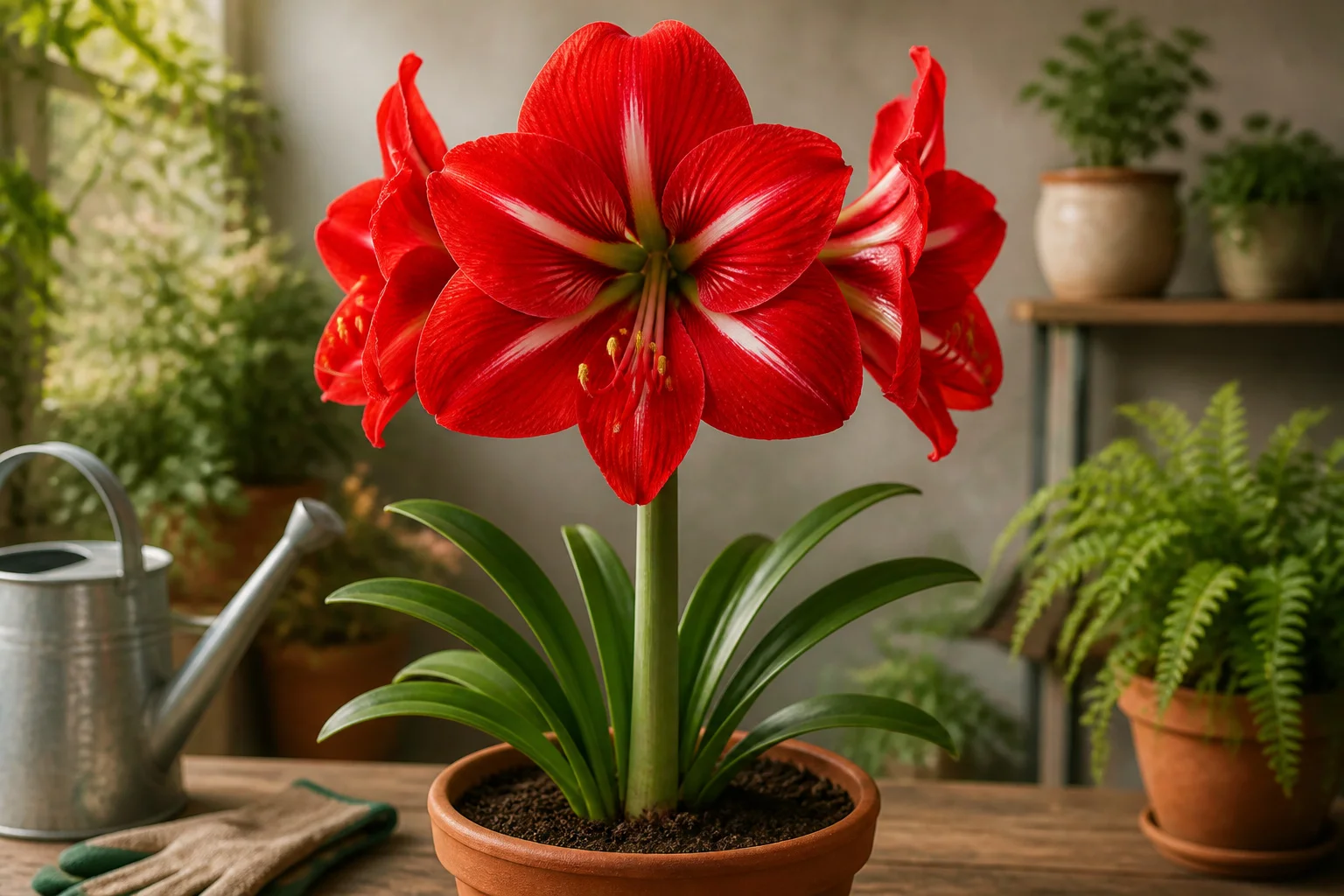 Amaryllis : entretien pour une floraison spectaculaire